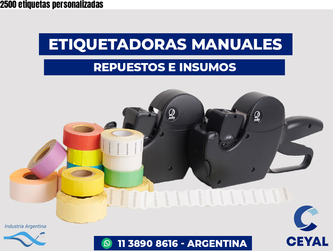 2500 etiquetas personalizadas