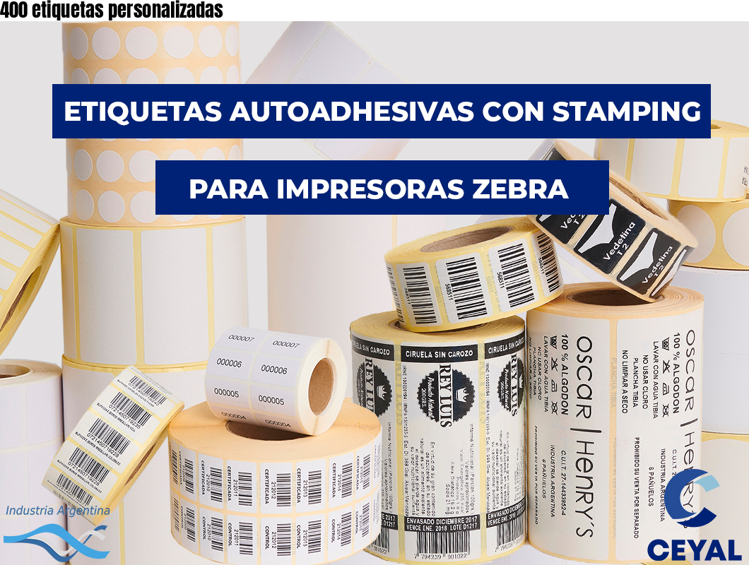 400 etiquetas personalizadas