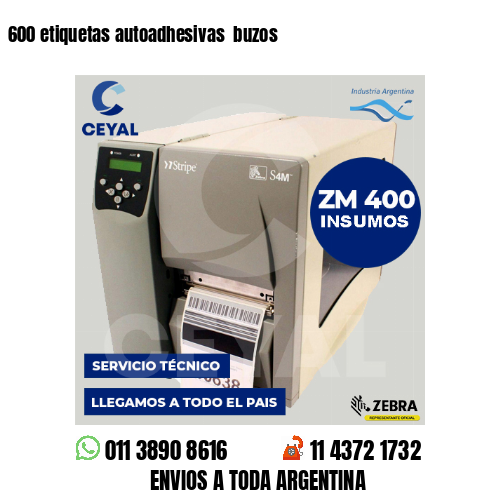 600 etiquetas autoadhesivas  buzos