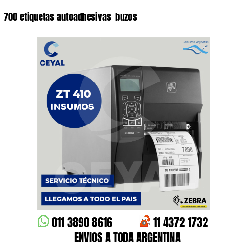 700 etiquetas autoadhesivas  buzos