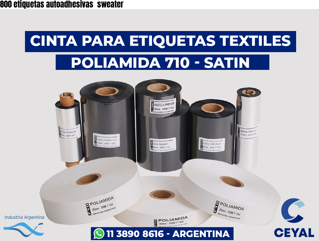 800 etiquetas autoadhesivas  sweater