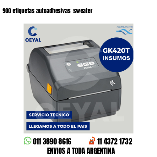 900 etiquetas autoadhesivas  sweater