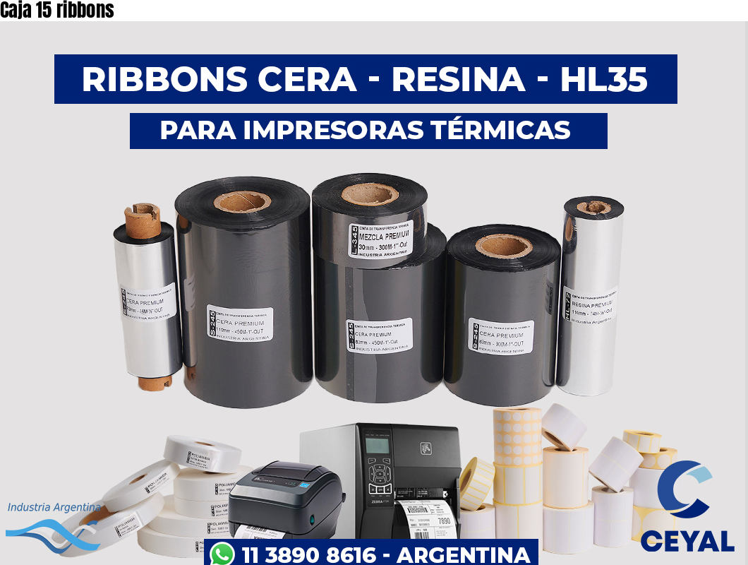 Caja 15 ribbons