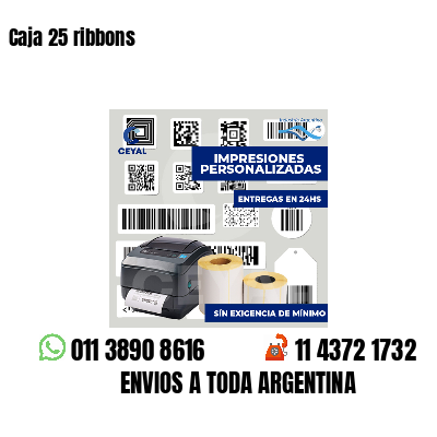 Caja 25 ribbons