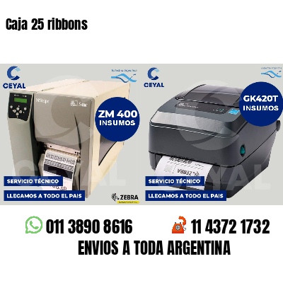 Caja 25 ribbons