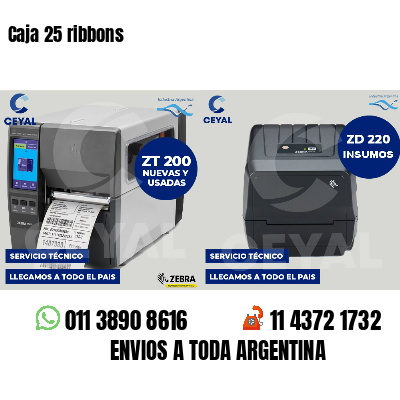 Caja 25 ribbons