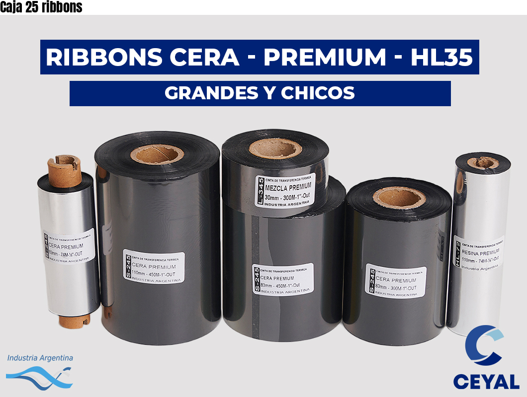 Caja 25 ribbons