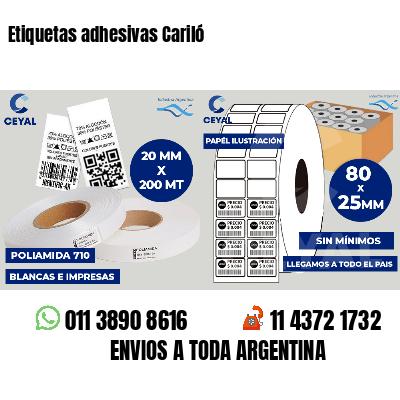 Etiquetas adhesivas Cariló