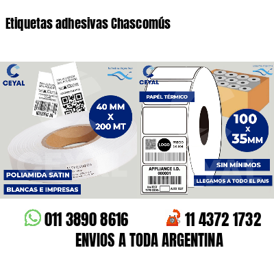 Etiquetas adhesivas Chascomús