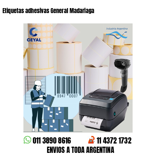 Etiquetas adhesivas General Madariaga