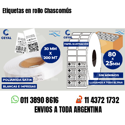 Etiquetas en rollo Chascomús