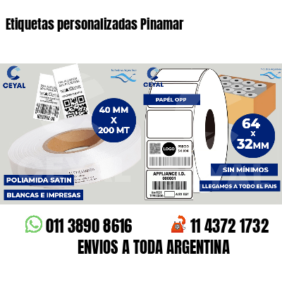 Etiquetas personalizadas Pinamar