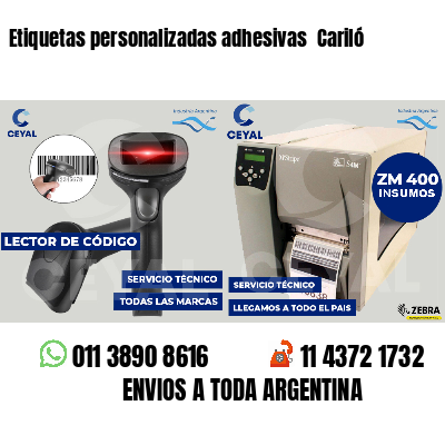 Etiquetas personalizadas adhesivas  Cariló