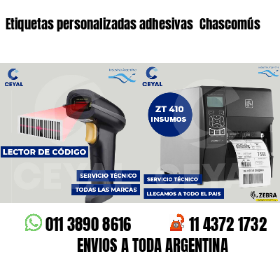 Etiquetas personalizadas adhesivas  Chascomús