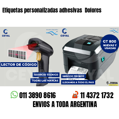 Etiquetas personalizadas adhesivas  Dolores