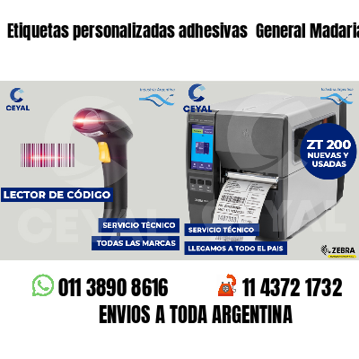 Etiquetas personalizadas adhesivas  General Madariaga