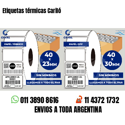 Etiquetas térmicas Cariló