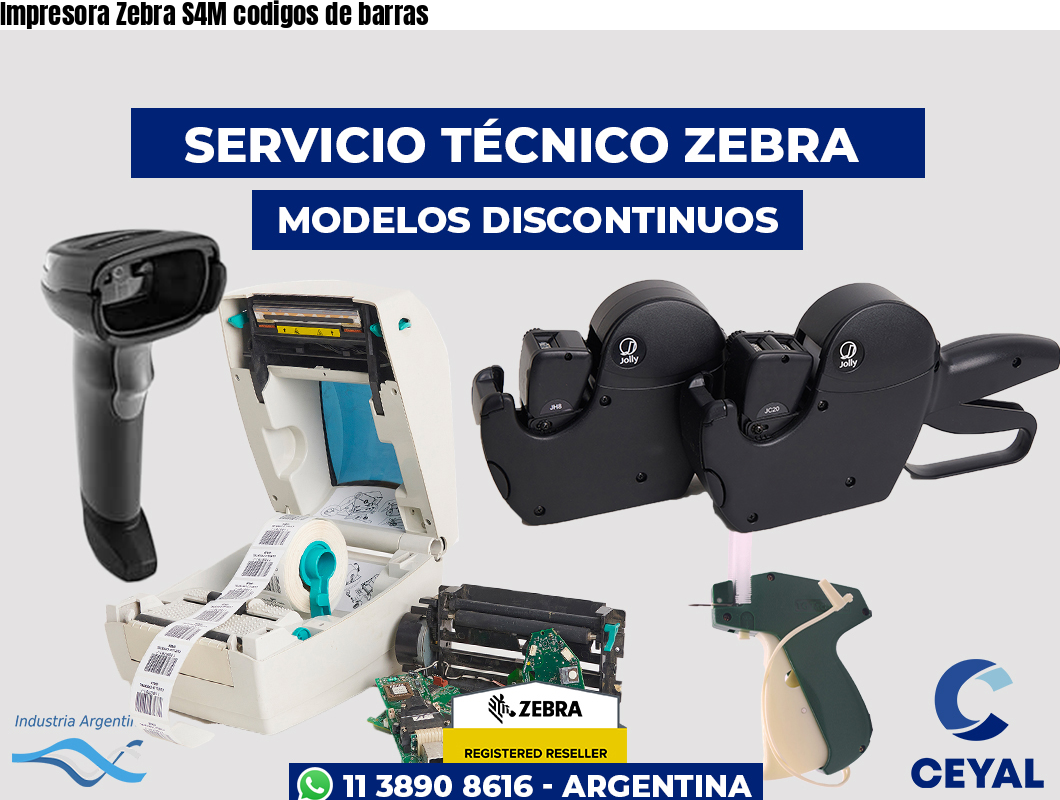 Impresora Zebra S4M codigos de barras