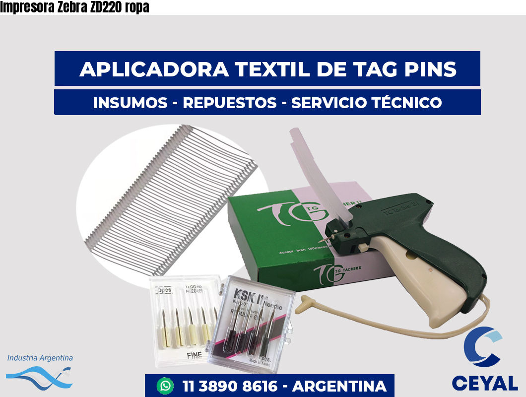 Impresora Zebra ZD220 ropa