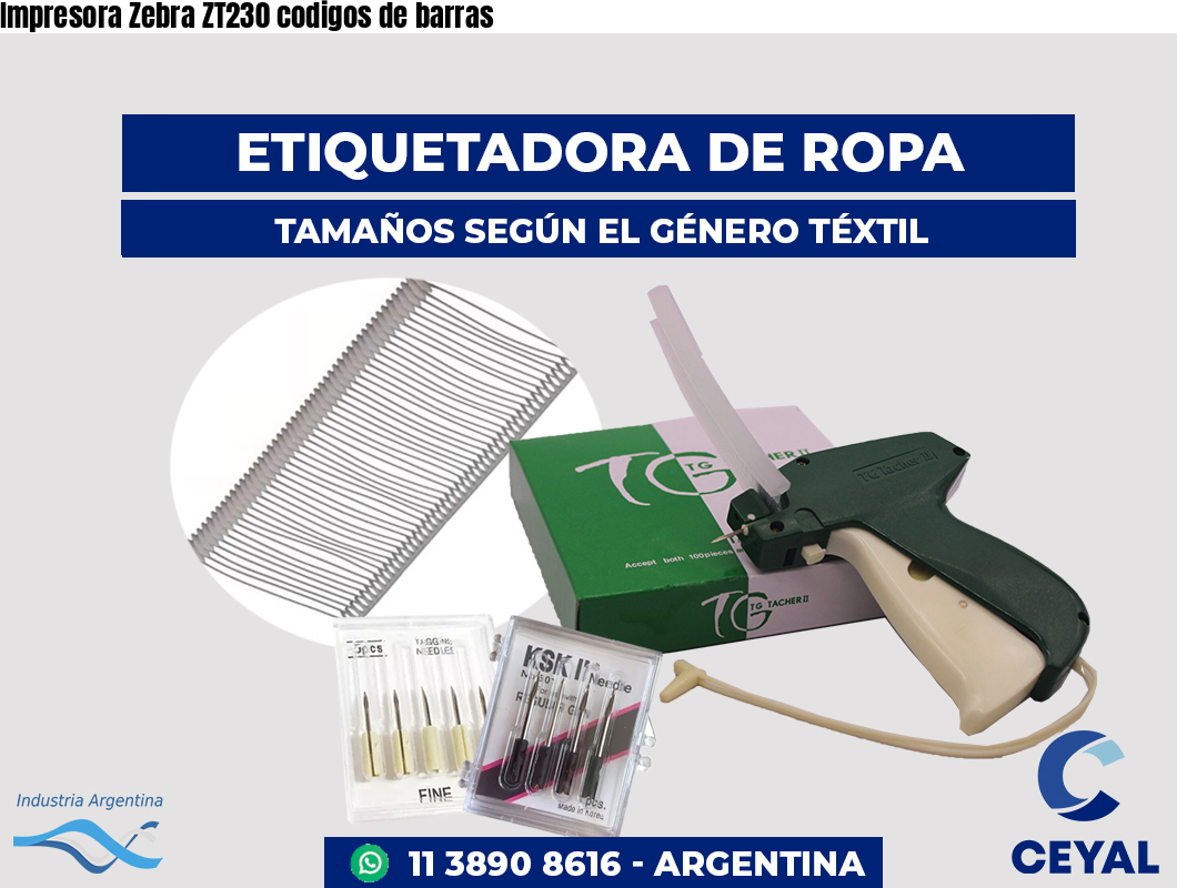 Impresora Zebra ZT230 codigos de barras