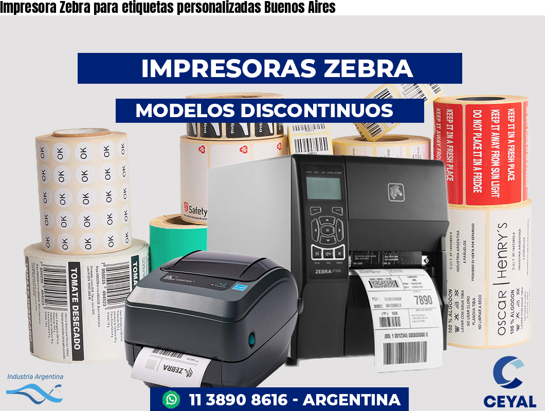 Impresora Zebra para etiquetas personalizadas Buenos Aires