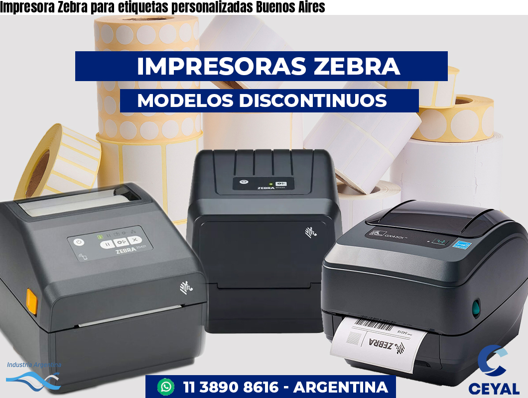 Impresora Zebra para etiquetas personalizadas Buenos Aires