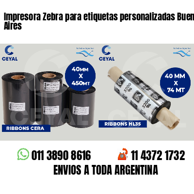 Impresora Zebra para etiquetas personalizadas Buenos Aires