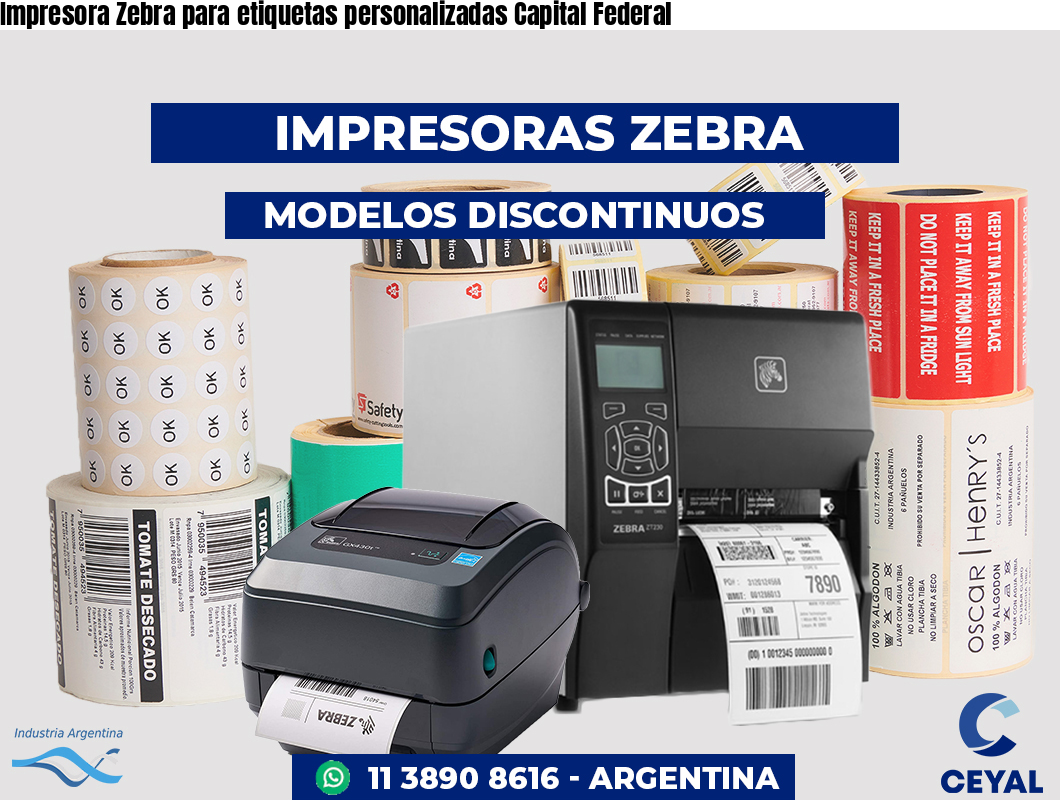 Impresora Zebra para etiquetas personalizadas Capital Federal