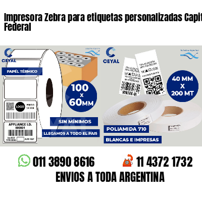 Impresora Zebra para etiquetas personalizadas Capital Federal