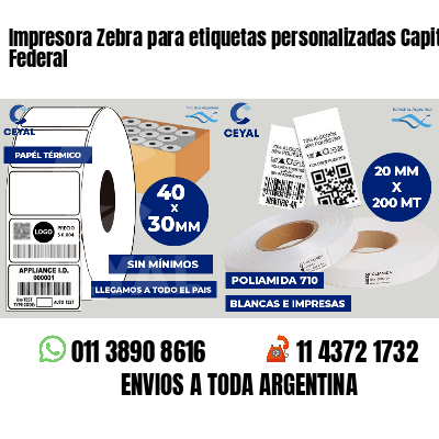 Impresora Zebra para etiquetas personalizadas Capital Federal