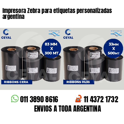 Impresora Zebra para etiquetas personalizadas argentina