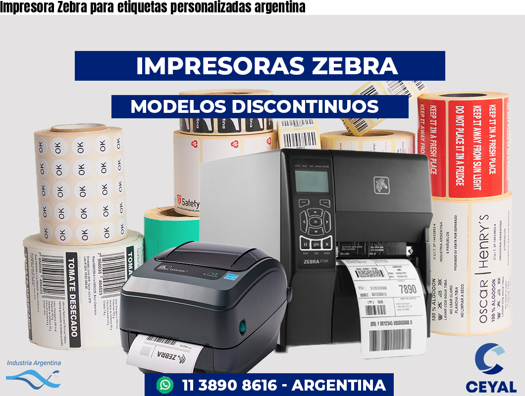 Impresora Zebra para etiquetas personalizadas argentina