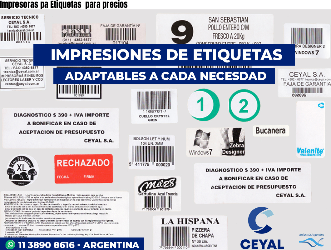 Impresoras pa Etiquetas  para precios