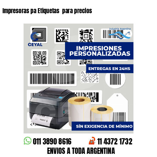 Impresoras pa Etiquetas  para precios