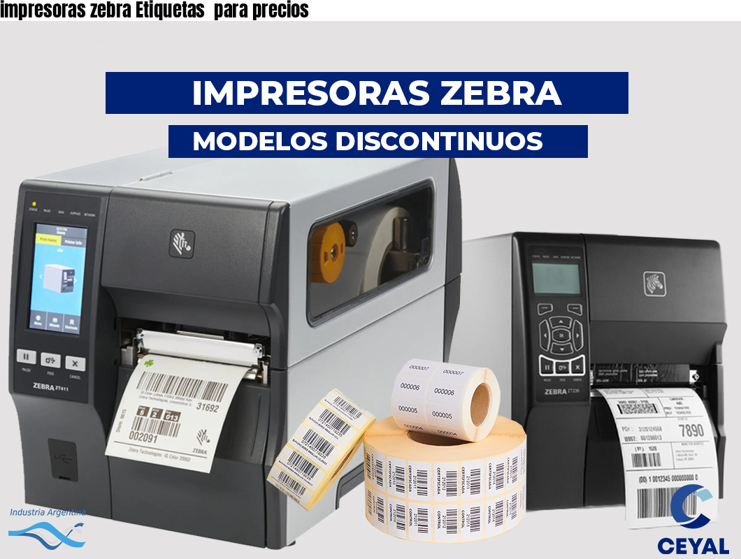 impresoras zebra Etiquetas  para precios