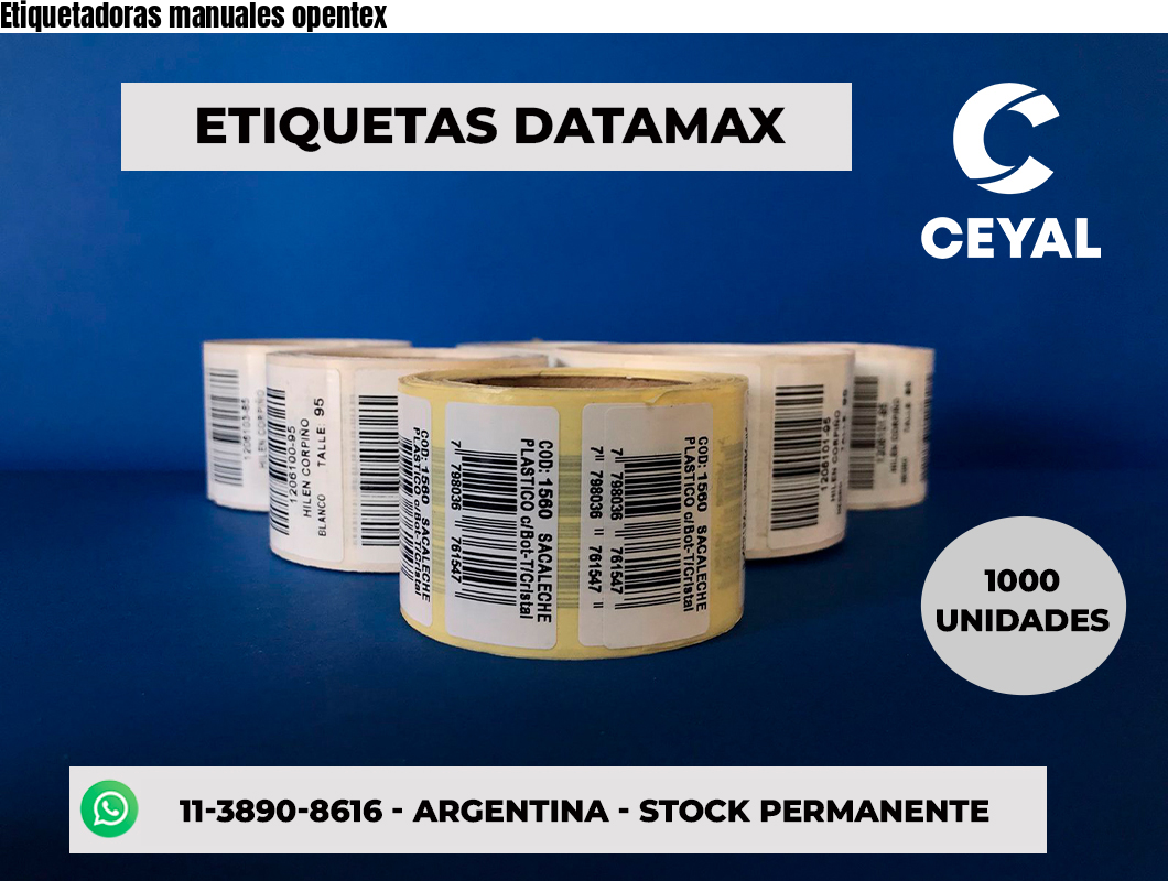 Etiquetadoras manuales opentex