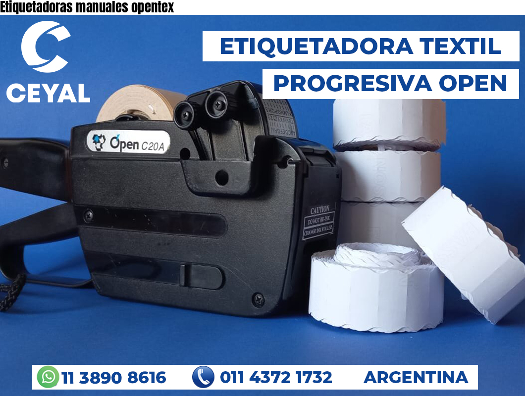 Etiquetadoras manuales opentex