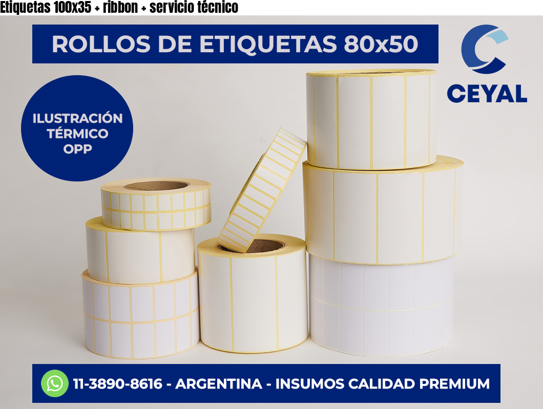 Etiquetas 100×35   ribbon   servicio técnico