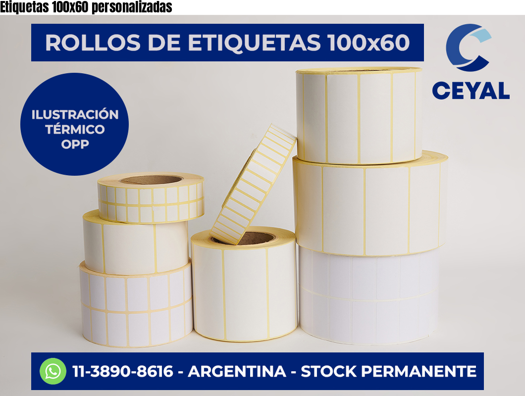 Etiquetas 100×60 personalizadas