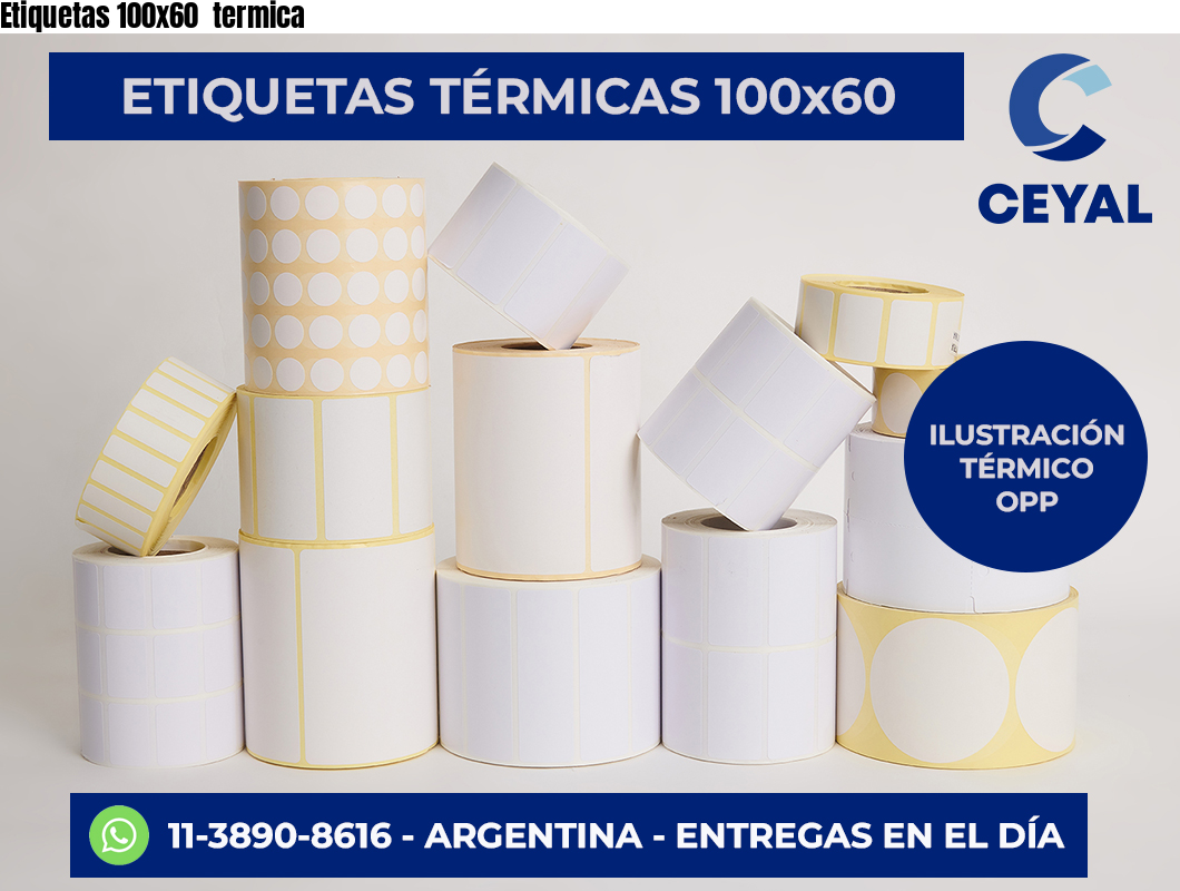 Etiquetas 100x60  termica