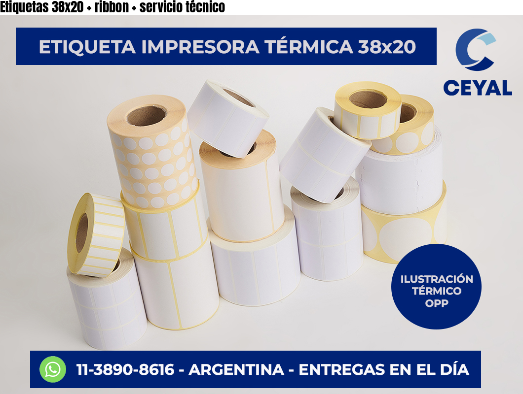 Etiquetas 38×20   ribbon   servicio técnico