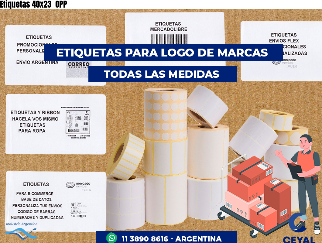 Etiquetas 40x23  OPP