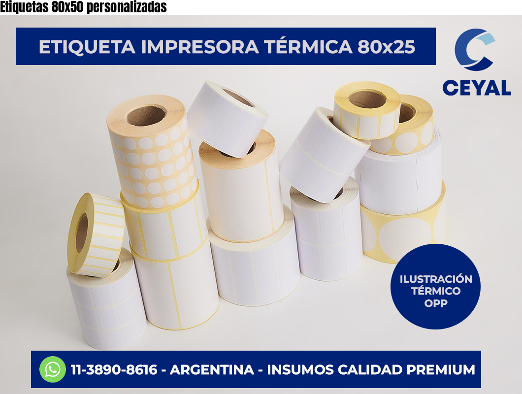 Etiquetas 80×50 personalizadas