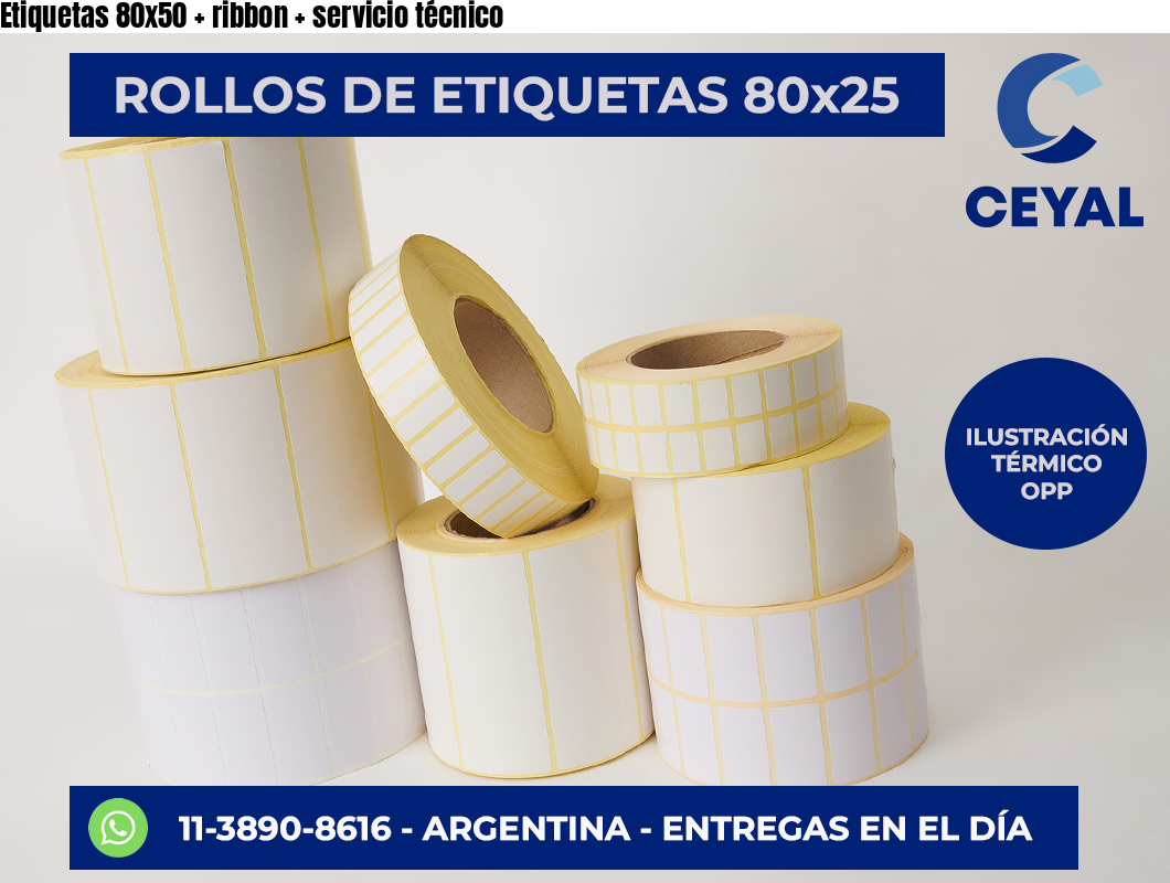 Etiquetas 80×50   ribbon   servicio técnico