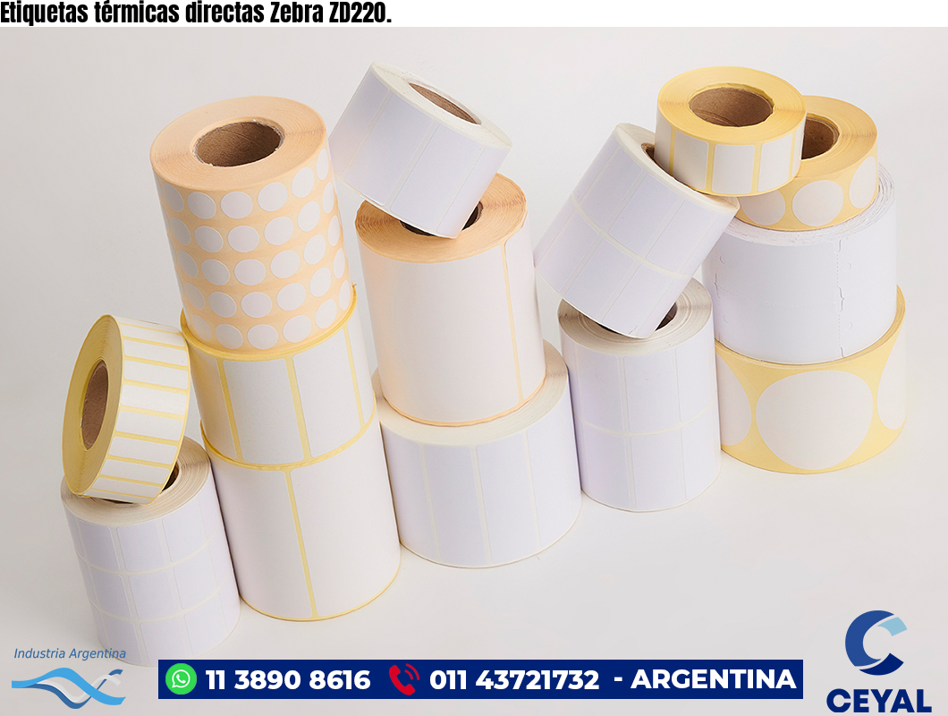 Etiquetas térmicas directas Zebra ZD220.