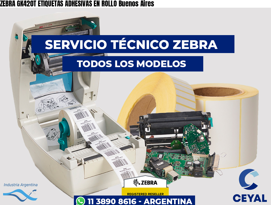 ZEBRA GK420T ETIQUETAS ADHESIVAS EN ROLLO Buenos Aires