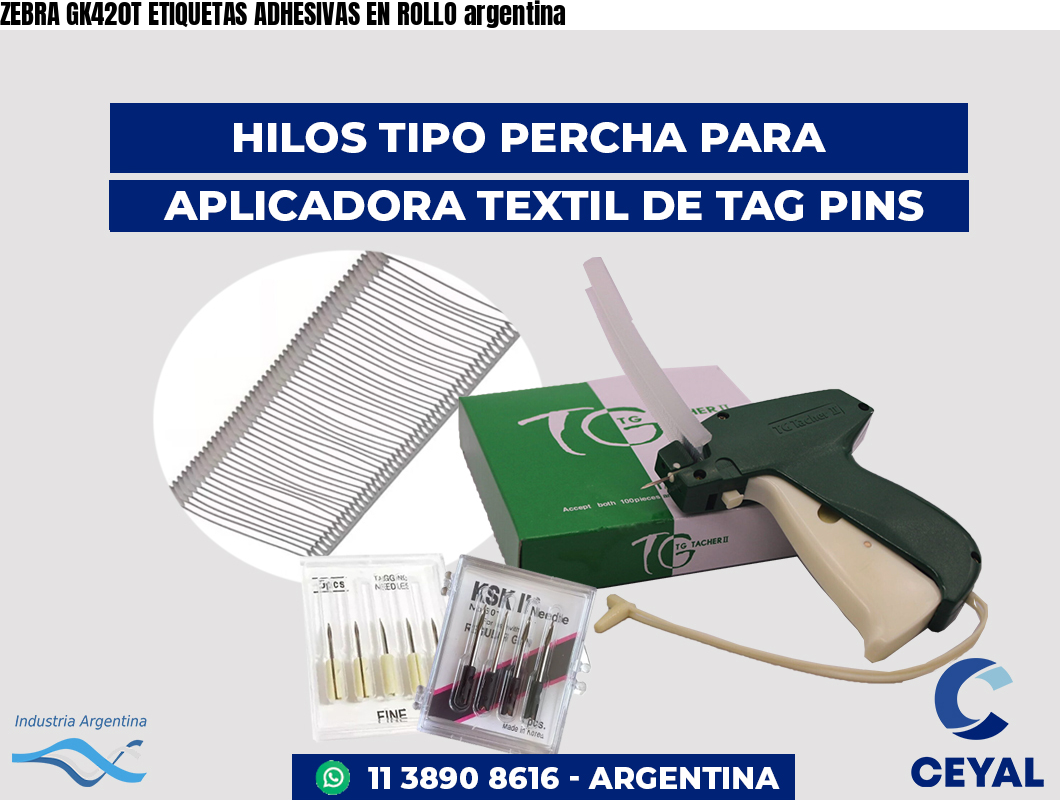 ZEBRA GK420T ETIQUETAS ADHESIVAS EN ROLLO argentina