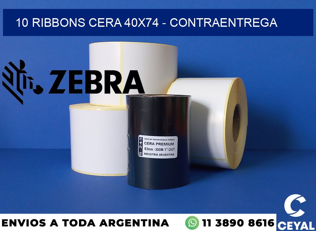 10 Ribbons cera 40x74 - contraentrega