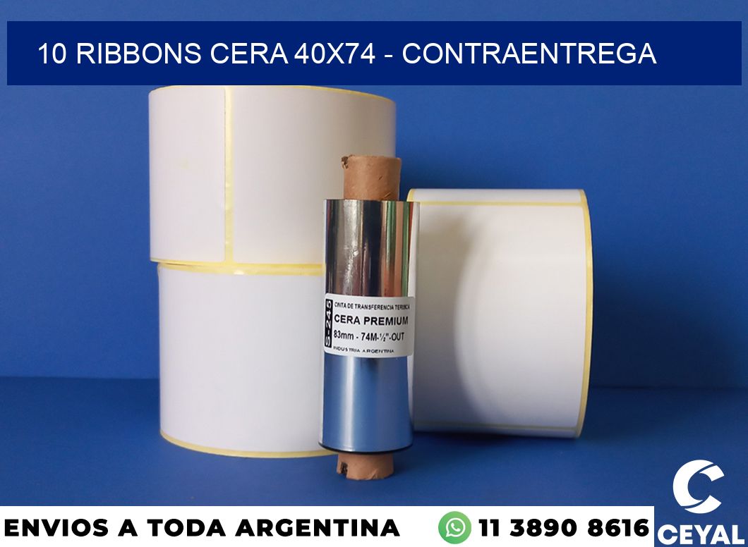 10 Ribbons cera 40x74 - contraentrega