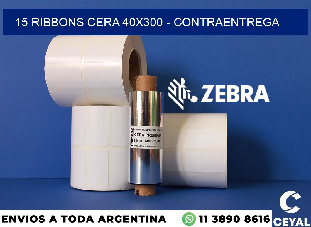 15 Ribbons cera 40x300 - contraentrega